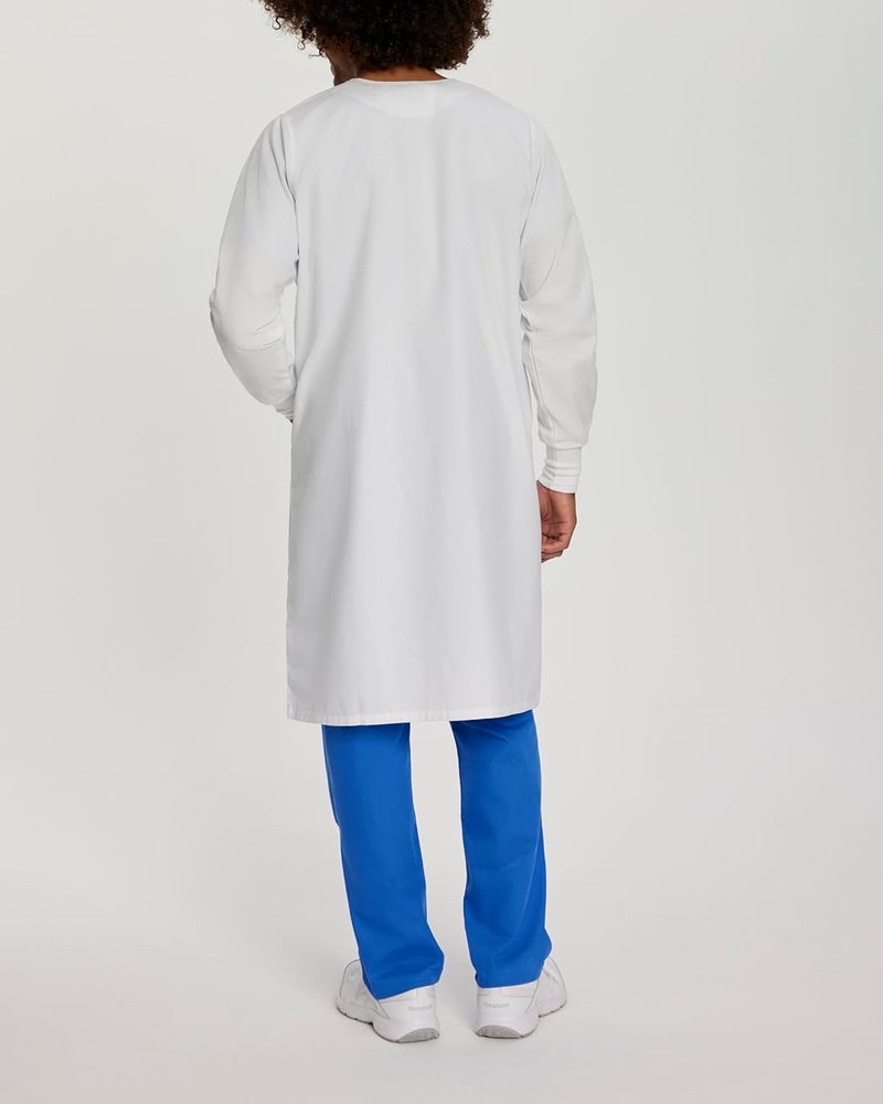 Landau Unisex Relaxed Fit 2-Pocket Full-Length Lab Coat 3178 - Image 2