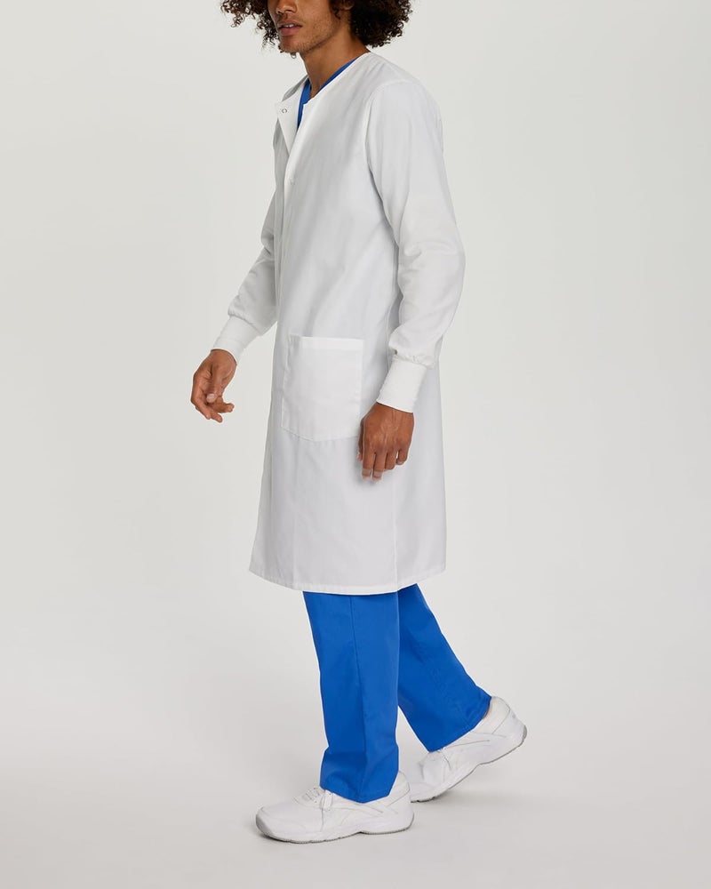 Landau Unisex Relaxed Fit 2-Pocket Full-Length Lab Coat 3178 - Image 1