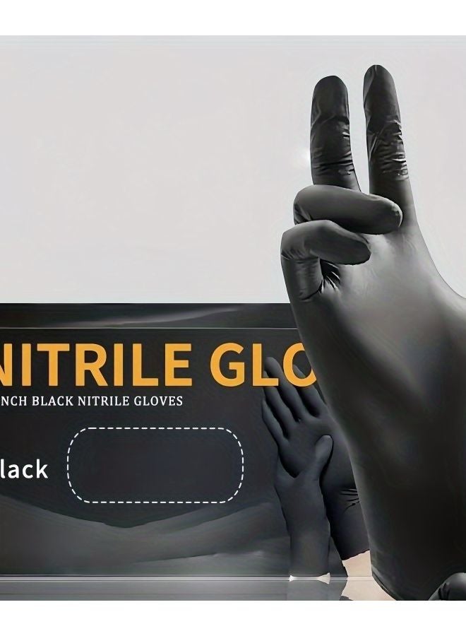 Black Nitrile Gloves Disposable 30 Pieces XL Size Multipurpose Durable - Image 2