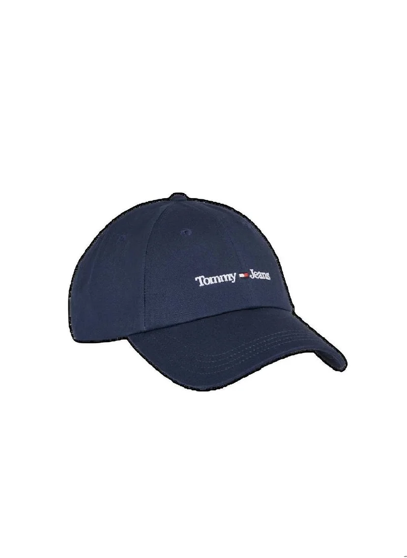 TOMMY JEANS Men's Organic Cotton Logo Baseball Cap, Navy