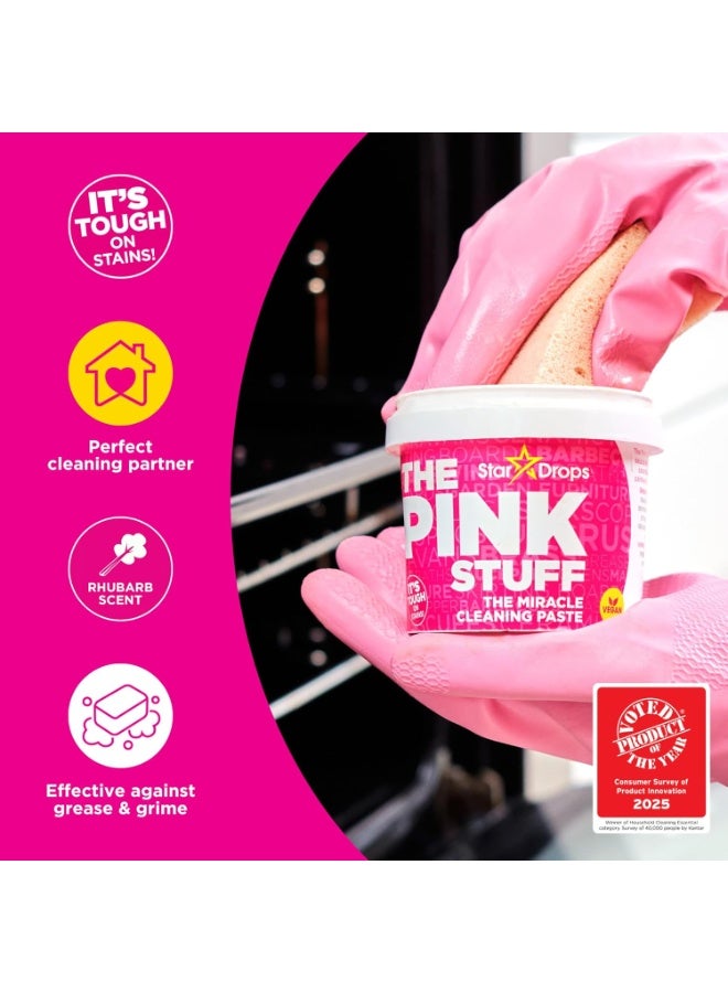 THE PINK STUFF Stardrops - The Pink Stuff - The Miracle Scrubber Kit - 2 Tubs of The Miracle Cleaning Paste With Electric Scrubber Tool and 4 Cleaning Brush Heads - Image 2