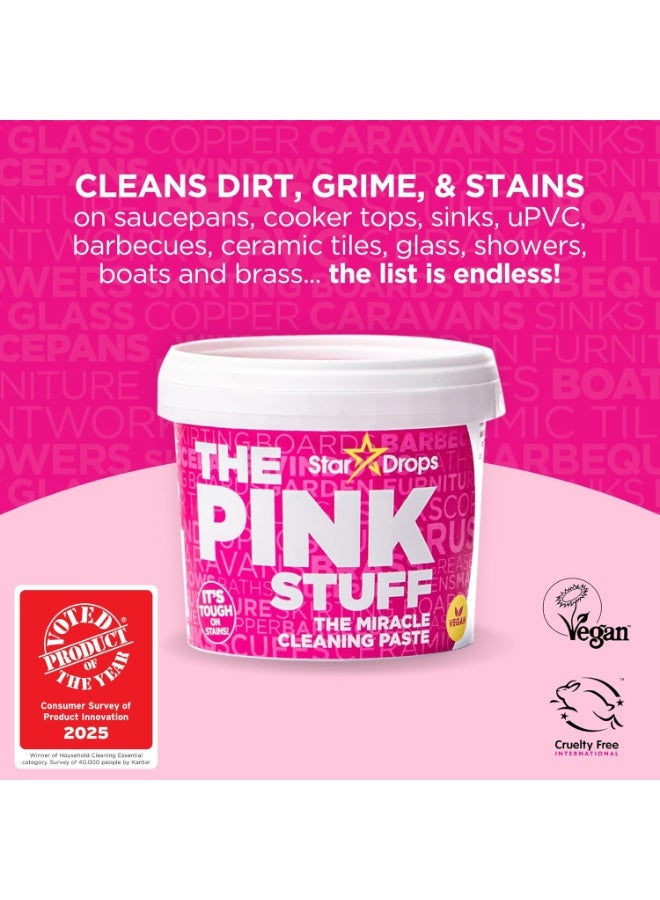 THE PINK STUFF Stardrops - The Pink Stuff - The Miracle Scrubber Kit - 2 Tubs of The Miracle Cleaning Paste With Electric Scrubber Tool and 4 Cleaning Brush Heads - Image 3