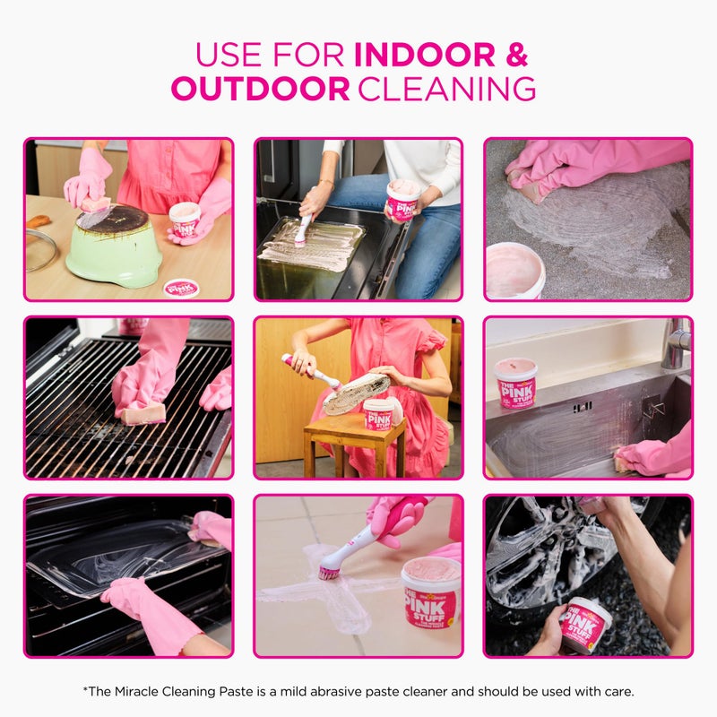 Stardrops - The Pink Stuff - The Miracle Scrubber Kit - 2 Tubs of The Miracle Cleaning Paste With Electric Scrubber Tool and 4 Cleaning Brush Heads - Image 5