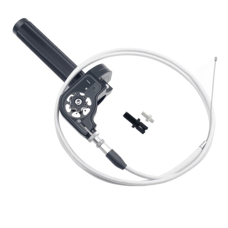 Motorcycle Throttle Grip 78 22mm CNC Aluminum Quick Twister with Throttle Cable for KLX CR CRF EXC XR CRF50 CRF230 50 70 110 125 230 250 Dirt Pit Bike Motocross Motorbike Quad ATV Black