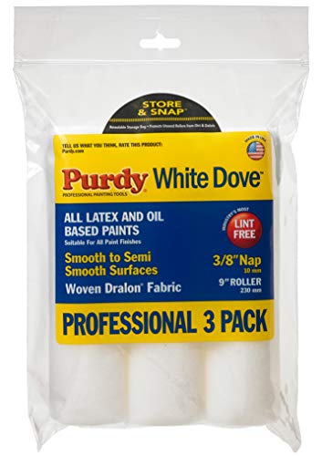 Purdy White Dove Roller Cover, 9 x 3/8 in., 3 count (863000) - Image 1