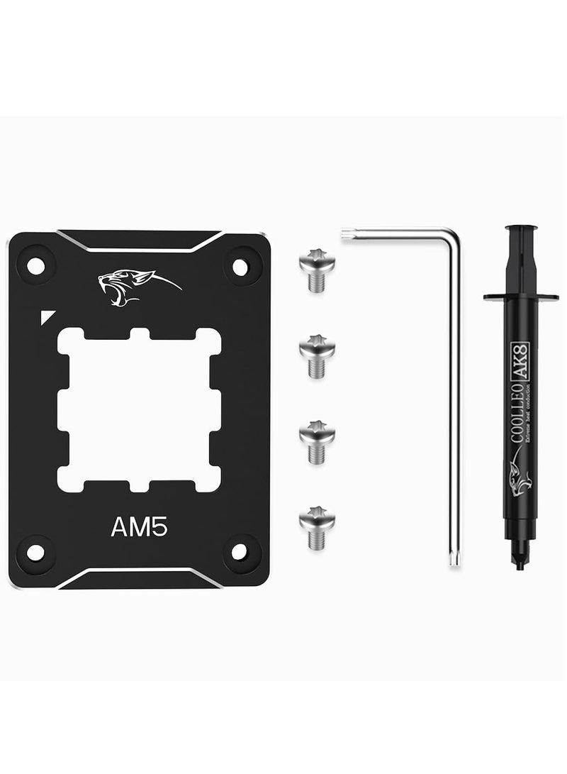 ASF-Black AM5 CPU Holder, Corrective Anti-Bending Fixing Frame, AM5 Full-fit Fixed Non-Marking Mounter, AM5 Anti-Bending Contact Frame, CPU Cooler Standard - Image 1