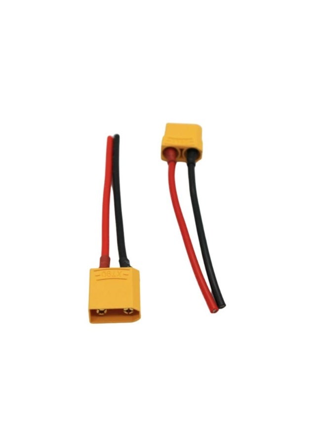 KNP XT90 Connector with Cable M/F, High Current 90A Connector, Pre-Soldered - Image 1