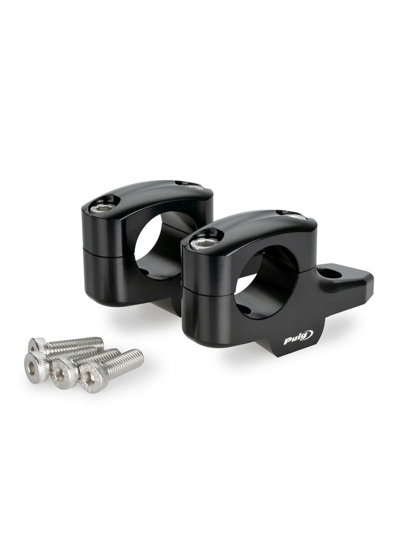 Puig Handlebar Riser – For BMW R1300GS / Adventure (2023–2024), Color: Black