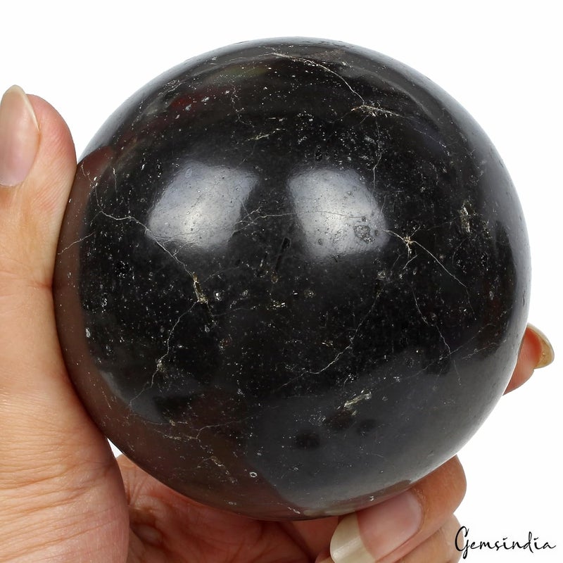 gemsindia 3960 Ct Natural Black Obsidian Crystal Healing BallSphere Mineral Gemstone31 - Image 5