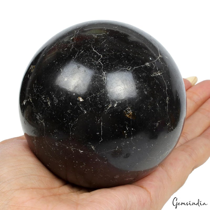 gemsindia 3960 Ct Natural Black Obsidian Crystal Healing BallSphere Mineral Gemstone31 - Image 3