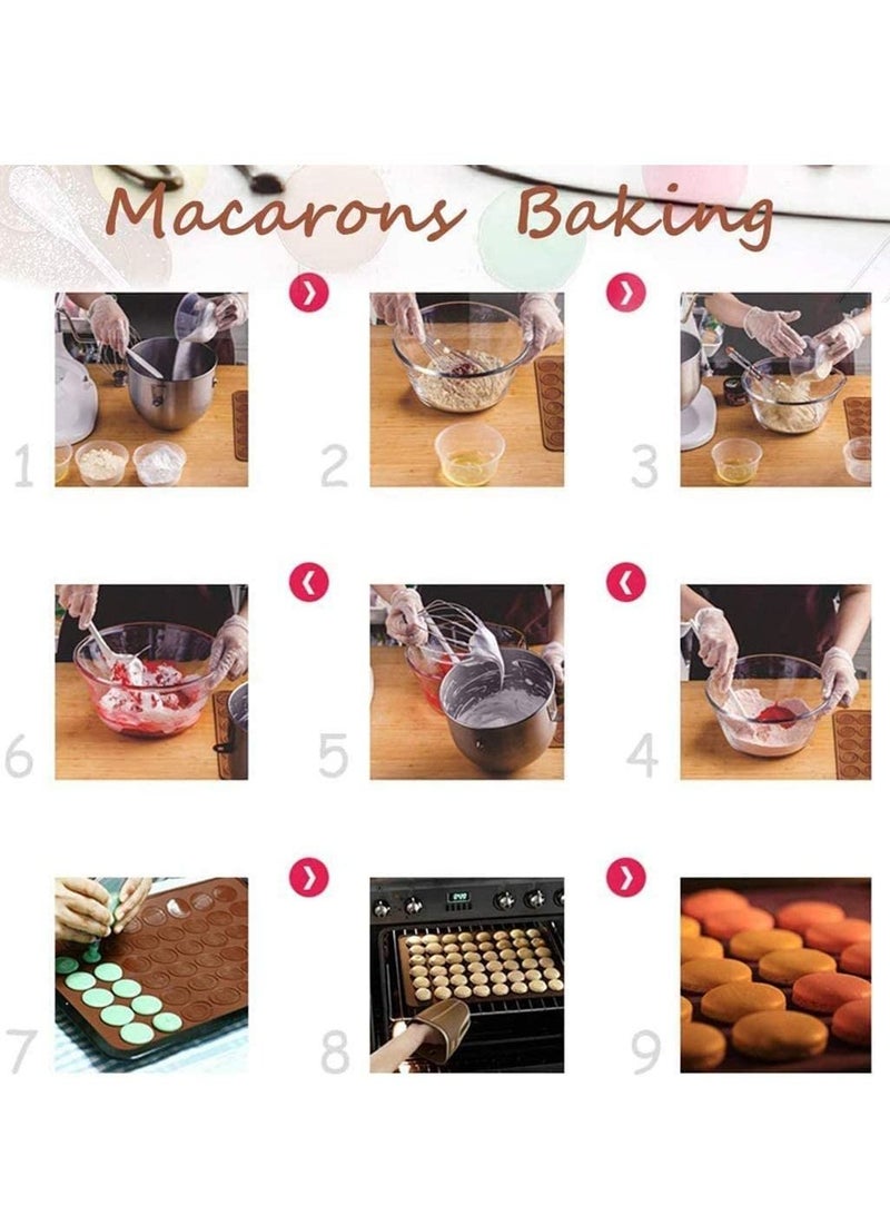 Y&D Silicone Macaroons Baking Mat 48 Moulds Non-Stick Macaroon 38 X 28 Cm Capacity Macarons And Decorating Flower Tools  - Image 3