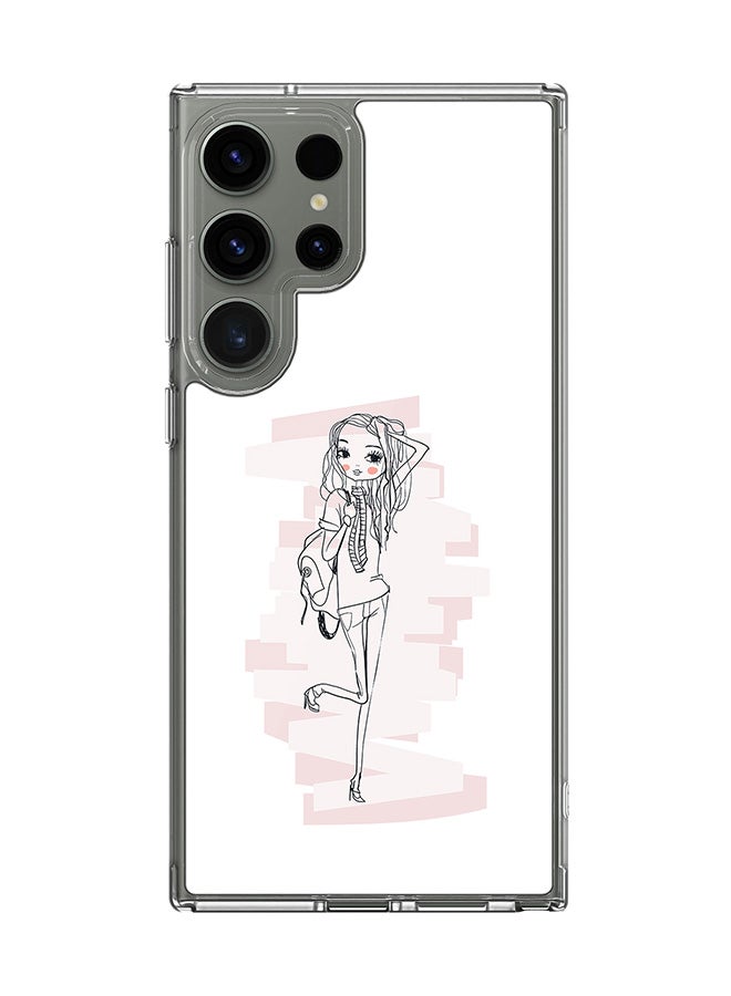 Stylizedd Classic Clear Case for Samsung Galaxy S25 Ultra , Hybrid Soft Case Flexible Edges Anti Drop TPU PC Gel Thin Transparent Cover - Teen Star - Image 1