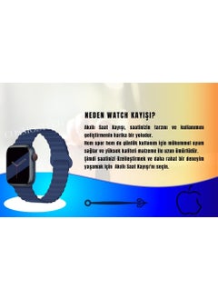 Cosmostech Compatible for Smart Watch Watch 42MM 44MM 45MM 49MM 1/2/3/4/5/6/se/7/8/ultra Magnetic Strap and Band Powder Pink(Blue)  - Image 5
