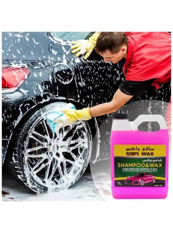 Safi WAX Car Shampo And Wax Polish 1 Liter - Image 3
