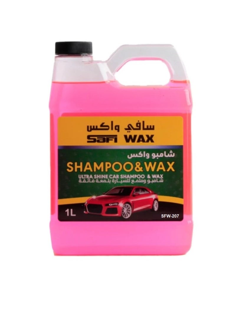 Safi WAX Car Shampo And Wax Polish 1 Liter - Image 1