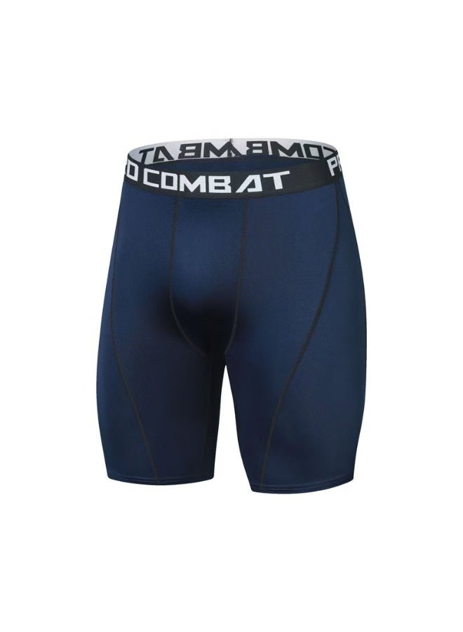 YUKE Men's Quick-Drying Athletic Shorts (1-pack) - Mid-rise Design, Anti-Friction Elasticity, Breathable Five-Point Leggings For Training, Running, and Track and Field; Breathable Sports Underwear ( Blue) - XL - Image 1