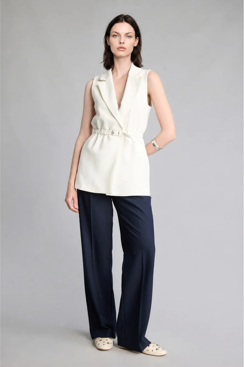 Defacto  Slim Fit Jacket Collar Vest for Women | Best Price UAE