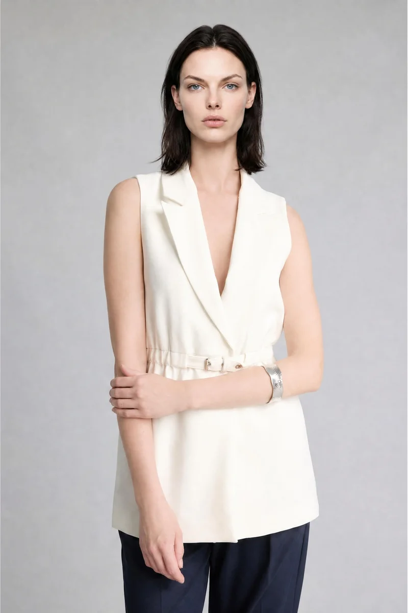 Defacto  Slim Fit Jacket Collar Vest for Women | Best Price UAE