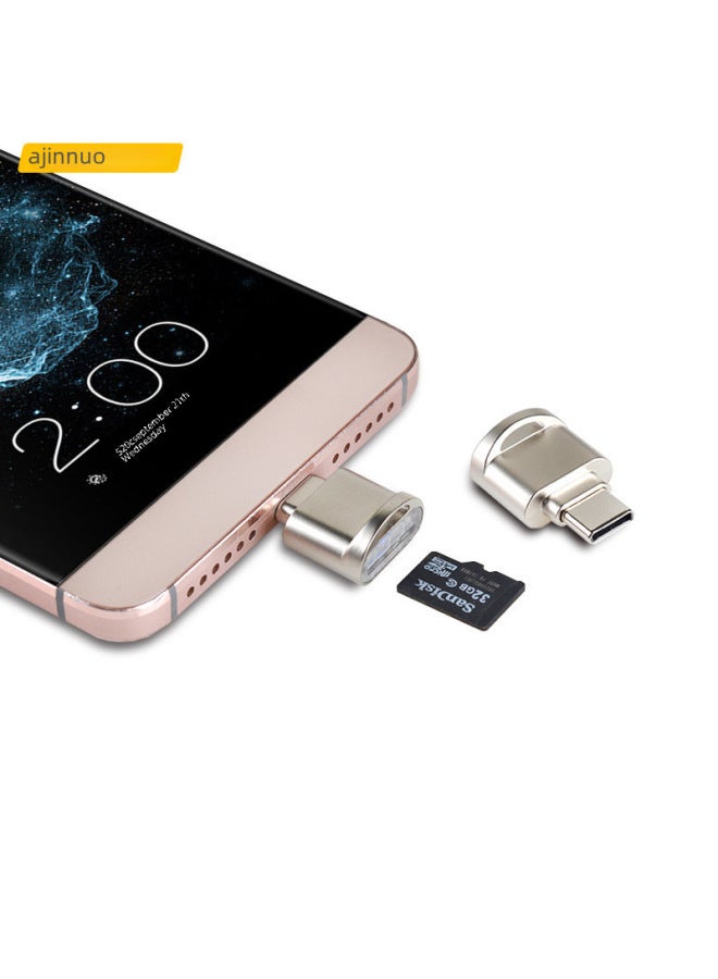 أكينو قارئ بطاقة Mini Tf للهاتف المحمول - قارئ بطاقات OTG 3.0 من نوع Type-C لأجهزة هواتف Huawei وأندرويد - Image 2