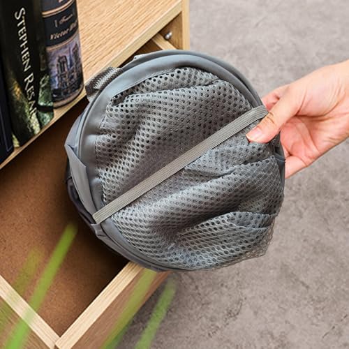 FOAYACCY The upgraded pop-up laundry basket features a breathable side pocket mesh design, making it ideal for rooms, apartments, dormitories, travel, business trips, and children's storage(1, Gray) - Image 5