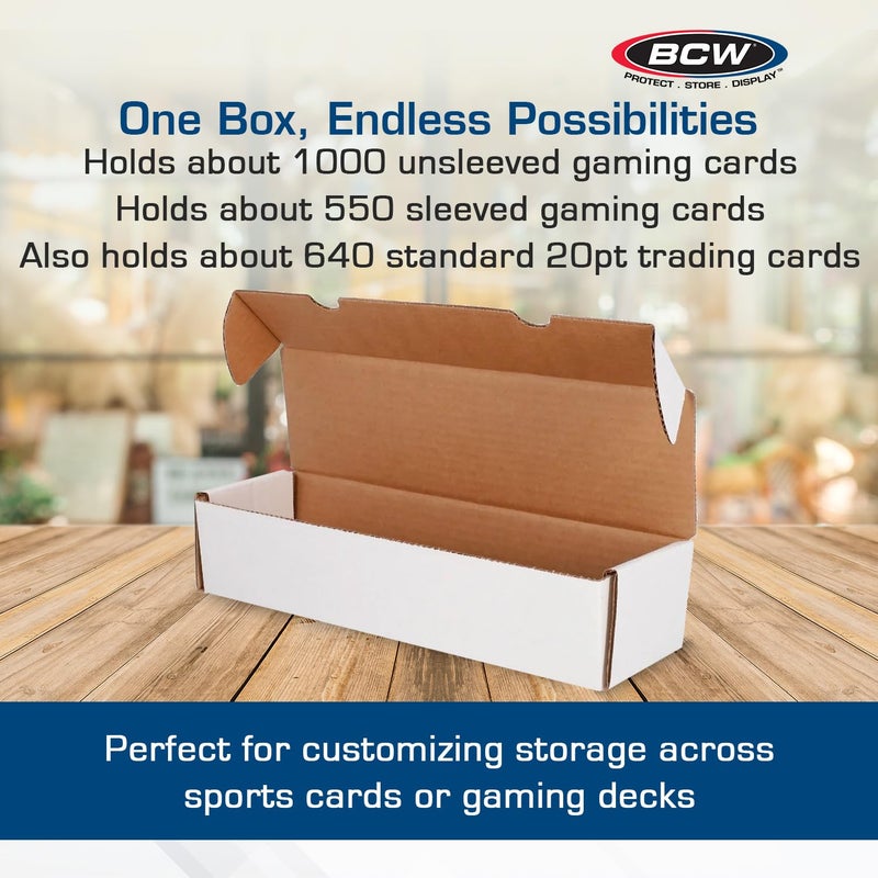 BCW Single Row Gaming Card Storage Box - 1000 Count Card Holder Box - Image 5