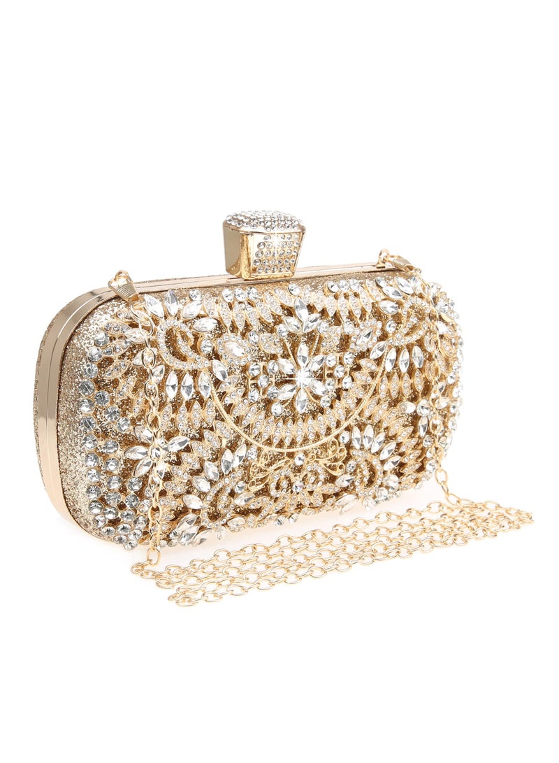 Sparkly Rhinestone Clutch Bags for Women, Luxurious Evening Handbags for Weddings and Parties - Image 1