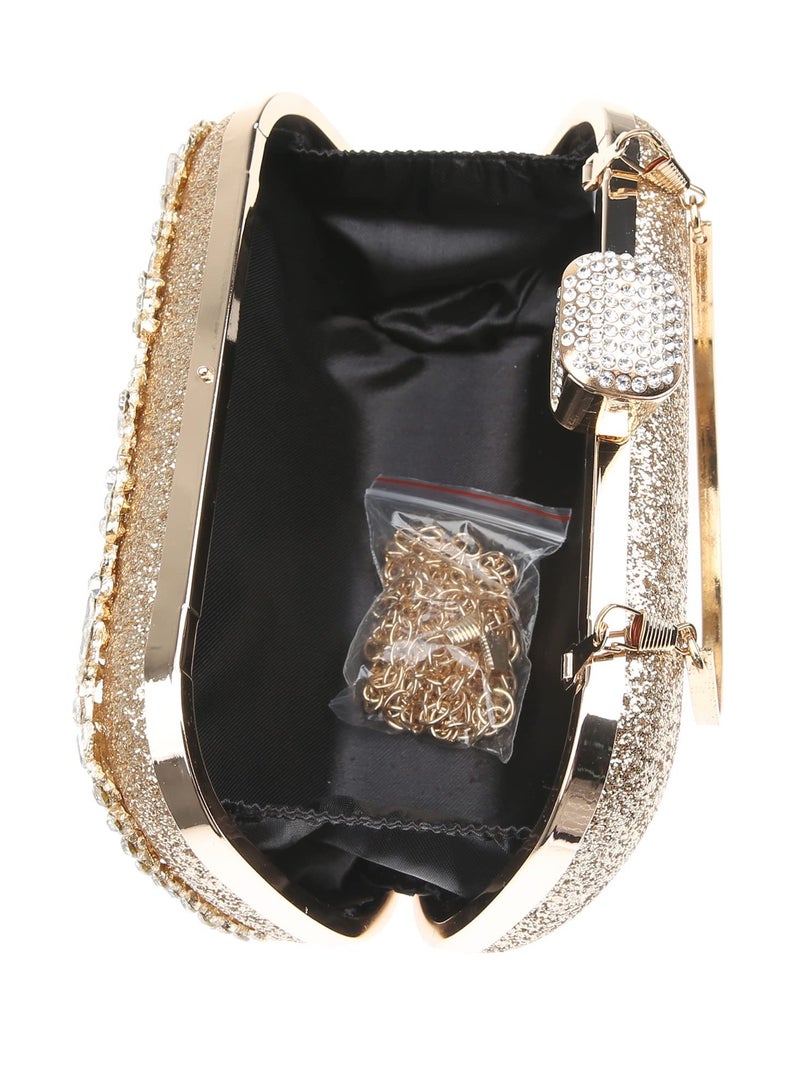 Sparkly Rhinestone Clutch Bags for Women, Luxurious Evening Handbags for Weddings and Parties - Image 5