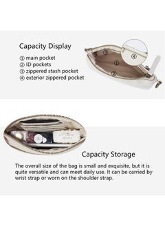 YONBEN Crossbody Handbags Small Crossbody Purse Cell Phone Purse With Simple Design Wrist Strap And Crossbody Strap (Beige)  - Image 4
