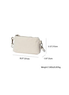 YONBEN Crossbody Handbags Small Crossbody Purse Cell Phone Purse With Simple Design Wrist Strap And Crossbody Strap (Beige)  - Image 2