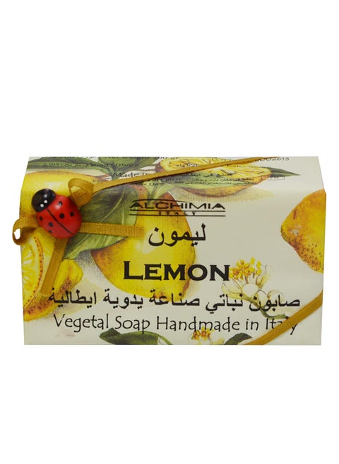 Alchimia Vegetable Handmade soap Bar from Italy Lemon