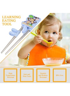 Kids Children Training Chopsticks Learning Flatware Eating Tool for Beginners (Blue, Monkey) - pzsku/Z02BE2A7B9AFB25FC3818Z/45/_/1740206093/da334547-27ef-4b19-a7c8-9ef9f5d7c51f