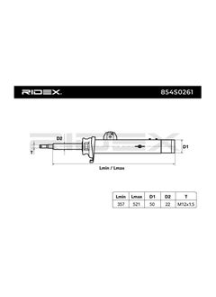 RIDEX RIDEX - SHOCK ABSORBER (FRONT RIGHT) FOR BMW - 31316786014 / 31316796156 / 31316786002 / 31316785590 / 31316771178 / 31316772922 / 31316786010 / 31316785594 / 31316780076 / 31316772918 / 31316784974 / 31316767322 / 31316768220 / 31316768212 / 31316782330 / 31316767324 / 31316786006 / 31306771178 / 31316771724  - Image 3