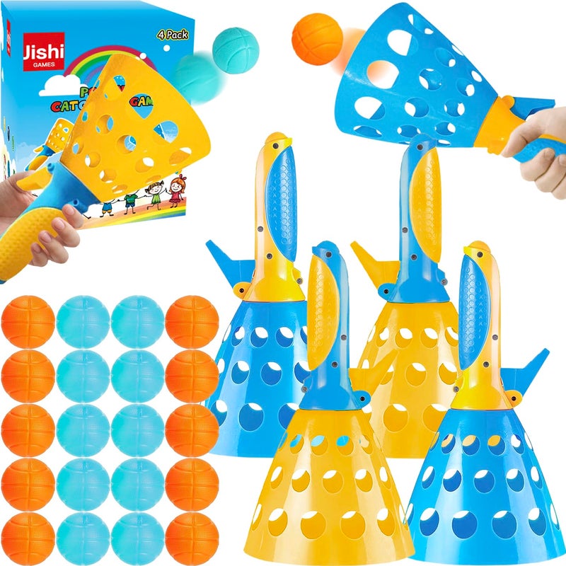 Jishi PopPassCatch Ball Game Outdoor Toys for Kids Games Pool Beach Toys for Toddler Boys Indoor Outdoor Games for Kids Ages 357 4812 Year Old Boys Girls Teens Adults Family Friends Yard Party Fun - Image 2