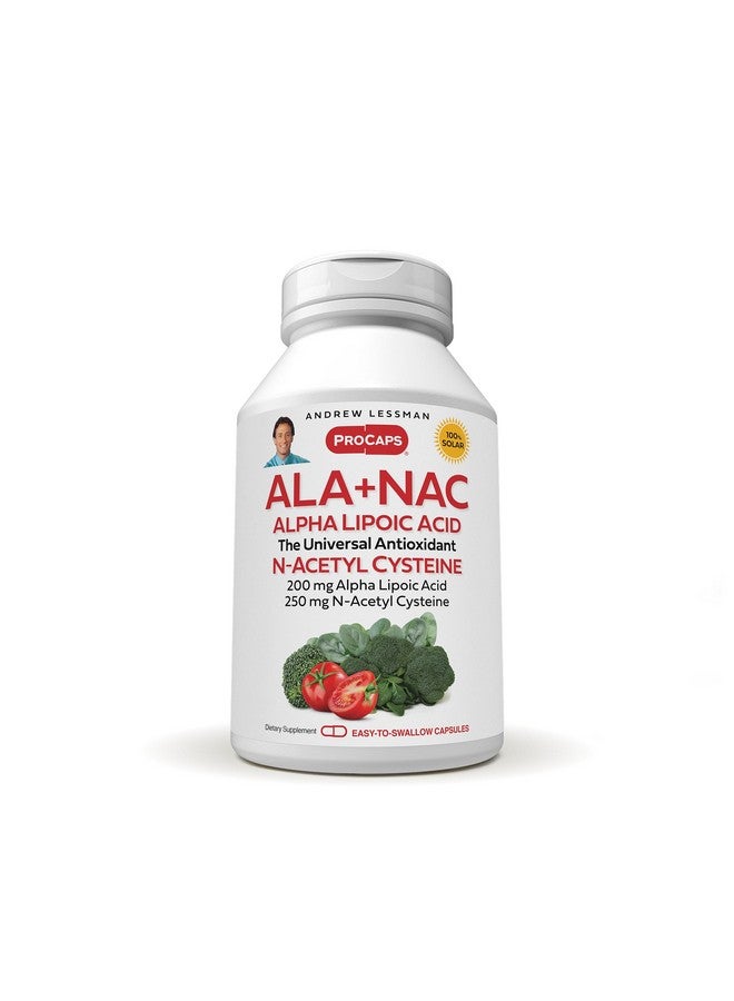 ANDREW LESSMAN Alpha Lipoic Acid with N-Acetyl-Cysteine 60 Capsules - Ultra-High Potency, Anti-Oxidant Support for Nervous System, Heart, Brain, Liver, Kidneys, Lungs, Energy. No Additives - Image 1