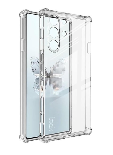 Case Compatible with ZTE Nubia RedMagic 10 Pro/10 Pro+ 5G Case, Frosted Matte and Transparent Clear Case 4 Corners Airbag Thickened Shockproof Protective Cover