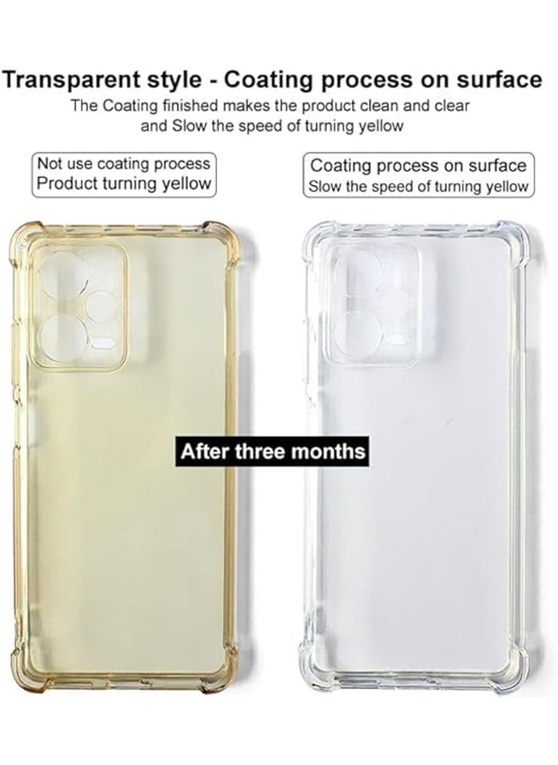Case Compatible with ZTE Nubia RedMagic 10 Pro/10 Pro+ 5G Case, Frosted Matte and Transparent Clear Case 4 Corners Airbag Thickened Shockproof Protective Cover