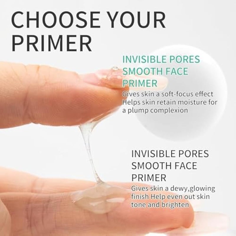Primer GLOW VEIL -24H HAYRATING, Gel-Based & Hydrating Face Primer For Smoothing Skin & Gripping Makeup, Moisturizes & Primes, Clear 35ML - Image 3