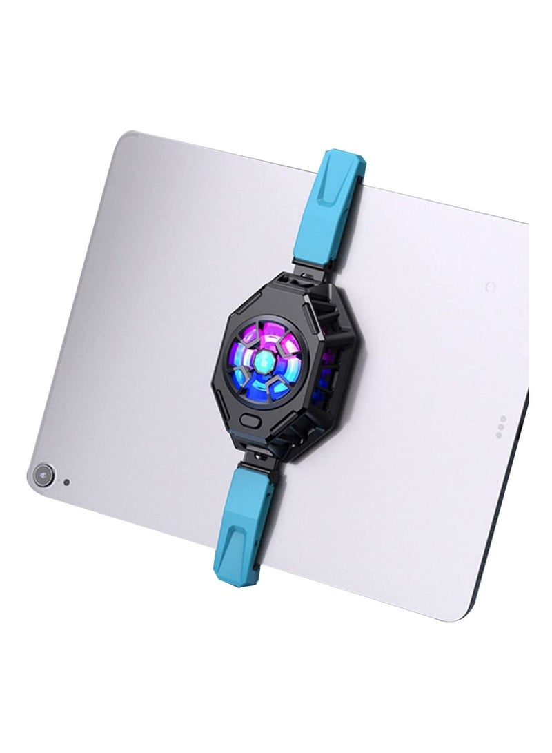 Loquat 2 in 1 Tablet Mobile Phone Cooler Semiconductor Fast Cooling Fan Ipad Extended Back Clip Radiator RGB Light For Min - Image 2