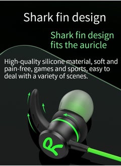 GELESE GELESE gaming gaming headset in-ear wired Type-c interface elbow high sound quality callable headset (green)  - Image 3