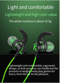 GELESE GELESE gaming gaming headset in-ear wired Type-c interface elbow high sound quality callable headset (green)  - Image 2