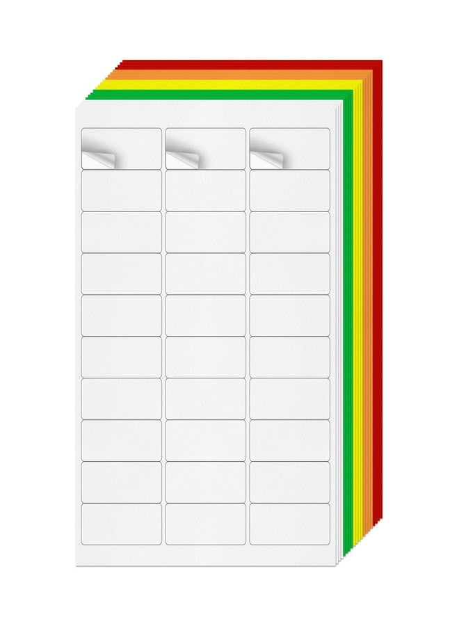 YIKIADA Address Blank Labels 1"×2-5/8" Removable Self-Adhesive Color 600 PCS - Image 1