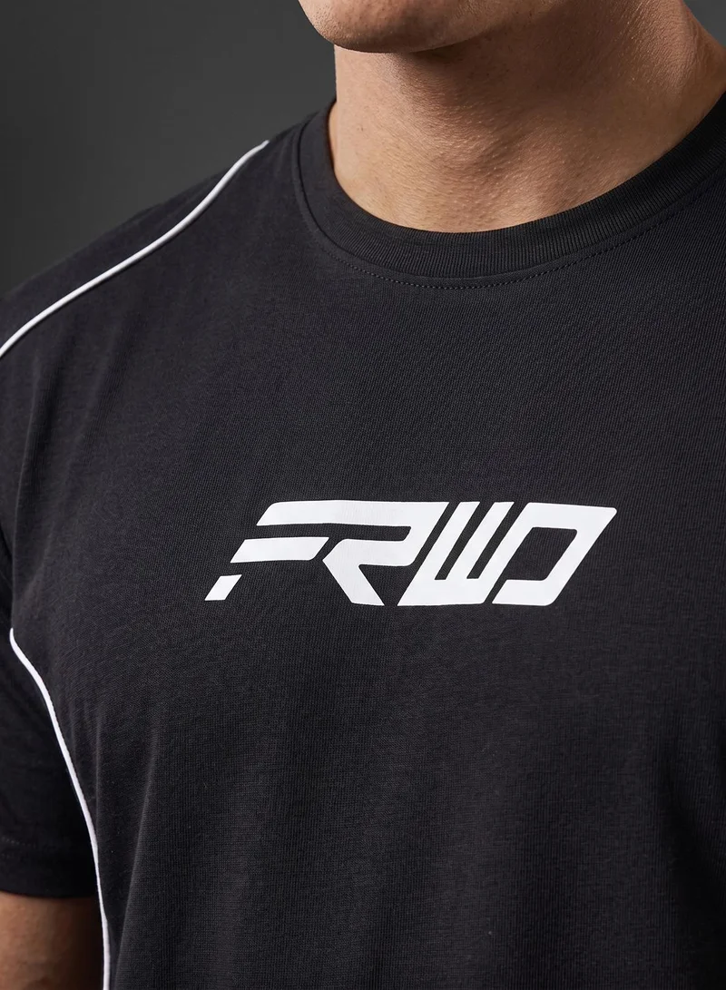 Frwd  T-Shirt With Piping And Frwd Logo for Men | Best Price UAE