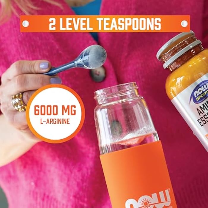 NOW Sports Nutrition, L-Arginine Powder, Nitric Oxide Precursor, Amino Acids, 1-Pound - Image 3