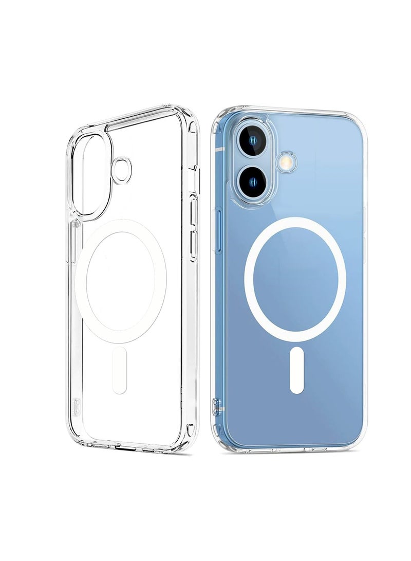 Clear Magnetic Case for iPhone 17 Pro 6.3-Inch Compatible with MagSafe, Shockproof Phone Cover, Clear - Image 1