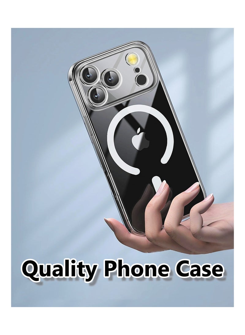 Clear Magnetic Case for iPhone 17 Pro 6.3-Inch Compatible with MagSafe, Shockproof Phone Cover, Clear - Image 2