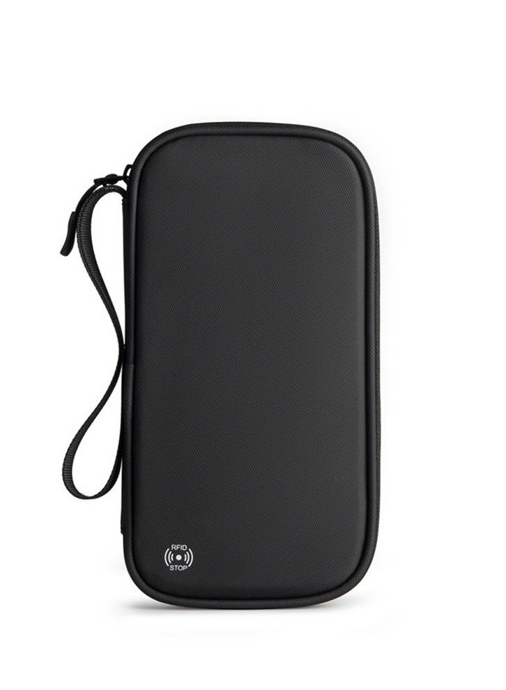 عام حاملي جوازات السفر الأسرة ، المرأة RFID محمية محفظة جواز السفر ، والسفر من الضروريات المحفظة قسط ، ورجل السفر للماء حقيبة حاملي جوازات السفر ، مدير وثائق السفر حالة بطاقة الائتمان - Image 2