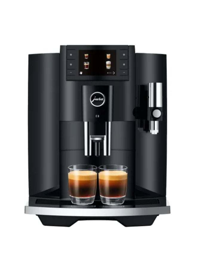 جورا E8 ماكينة صنع القهوة مع نظام تسخين ثيرموبلوك 1450 واط أسود بيانو 35.1 x 28 x 44.6 سم JUR-E8-PBLK - Image 4