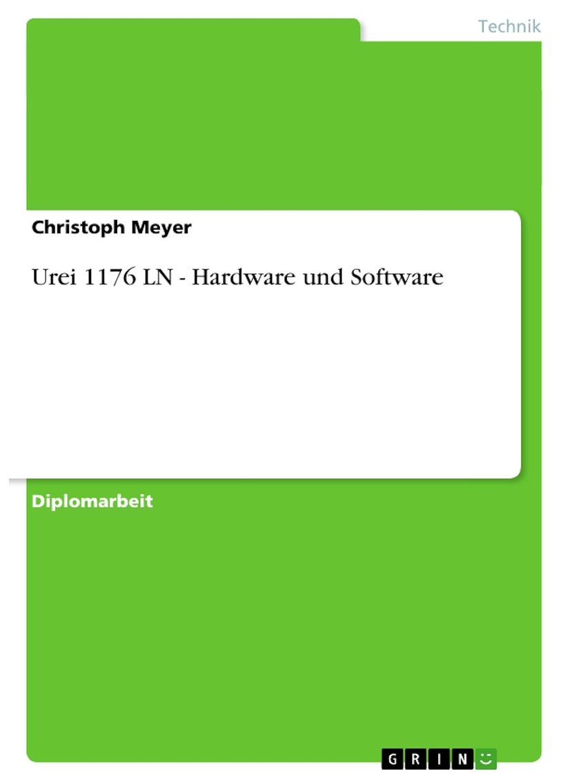 Urei 1176 LN - Hardware und Software 