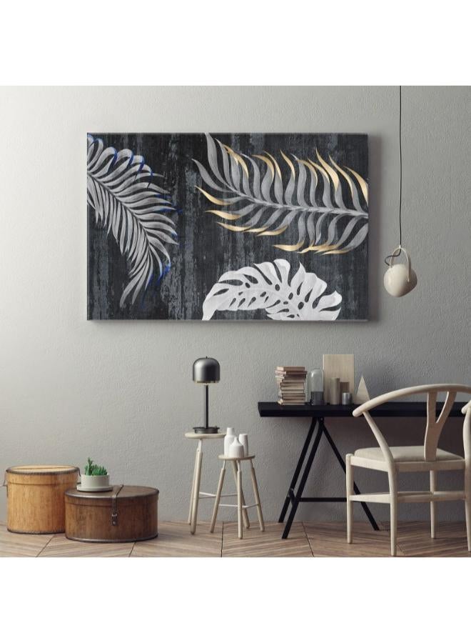 home gallery abstract illustrations gray department art creation mural art Printed Canvas wall art - Image 1