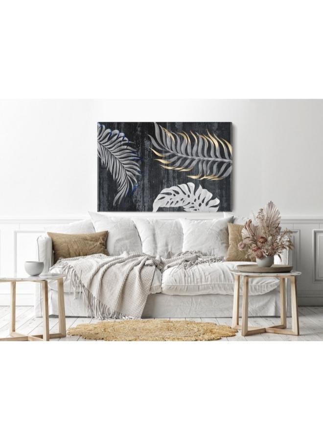 home gallery abstract illustrations gray department art creation mural art Printed Canvas wall art - Image 3